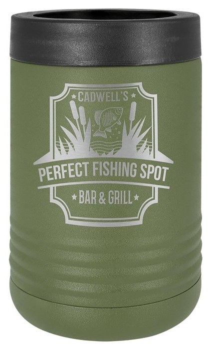Olive Green Stainless Steel Vacuum Insulated Beverage Holder — catalog reference 278