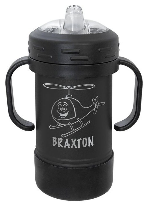 10 oz. Black Sippy Cup — catalog reference 314
