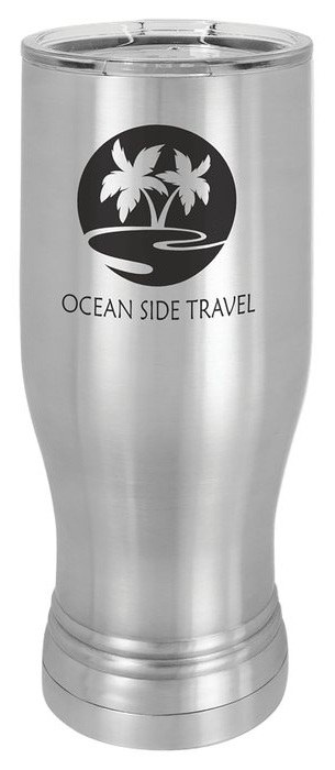 20 oz. Stainless Steel Pilsner Tumbler with Standard Lid — catalog reference 384
