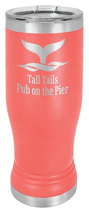 14 oz. Coral Pilsner Tumbler with Standard Lid — catalog reference 383