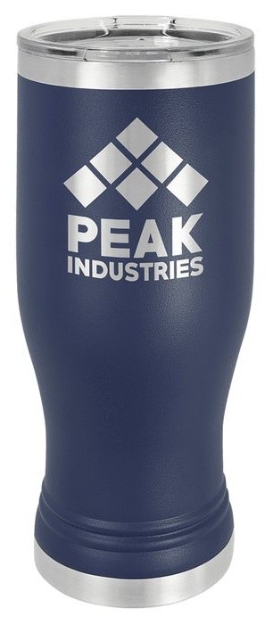 20 oz. Navy Blue Pilsner Tumbler with Standard Lid — catalog reference 394
