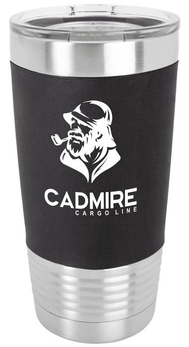 20 oz Silicone Grip Tumbler - black/white — catalog reference 401