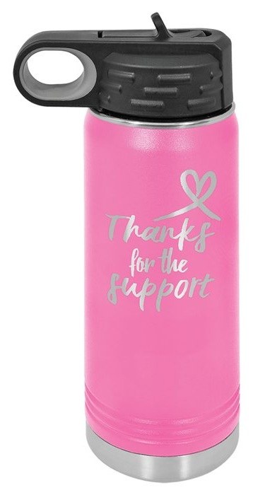 20 oz. Pink Water Bottle — catalog reference 506
