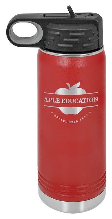 20 oz. Red Water Bottle — catalog reference 504