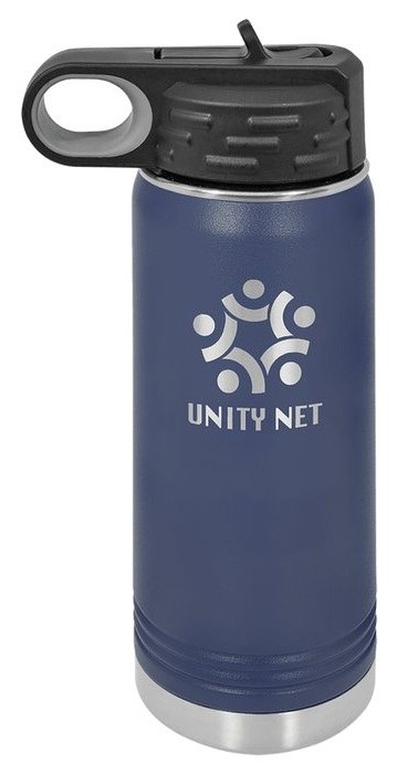 20 oz. Navy Blue Water Bottle — catalog reference 512