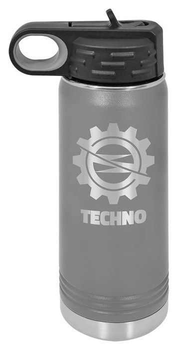 20 oz. Dark Gray Water Bottle — catalog reference 511