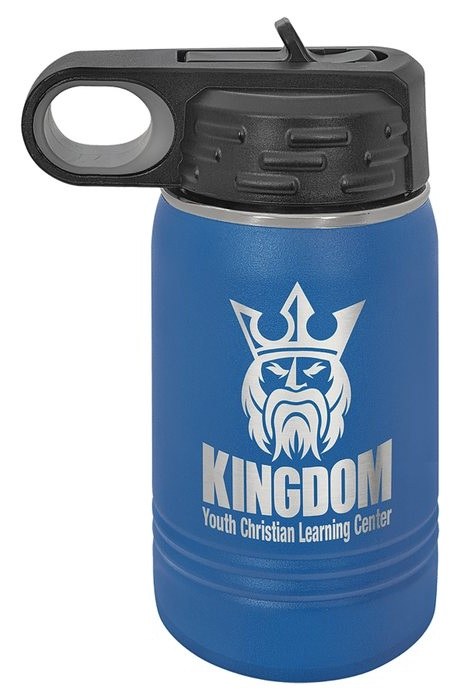 12 oz. Royal Blue Water Bottle — catalog reference 616