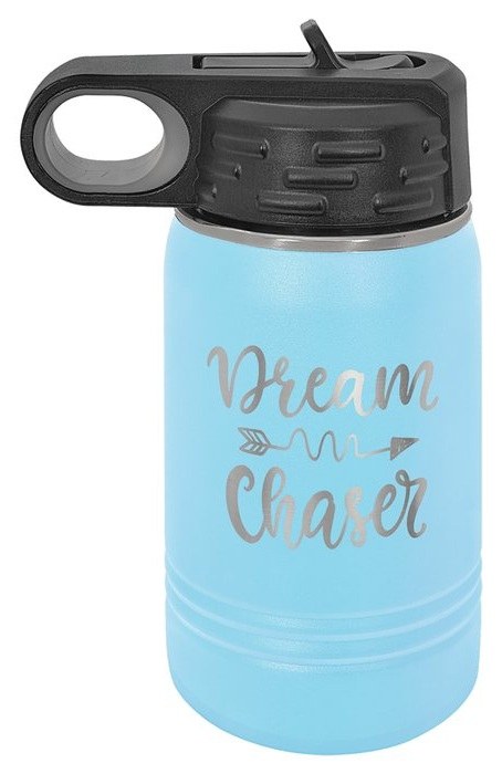 12 oz. Light Blue Water Bottle — catalog reference 619