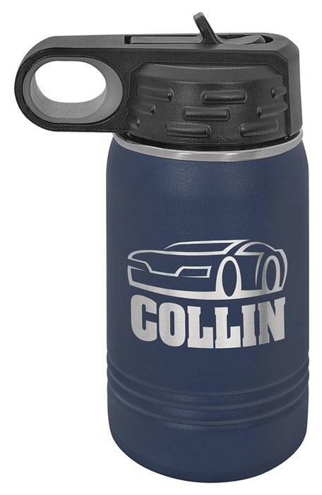 12 oz. Navy Blue Water Bottle — catalog reference 623