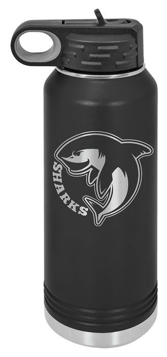 32 oz. Black Water Bottle — catalog reference 521