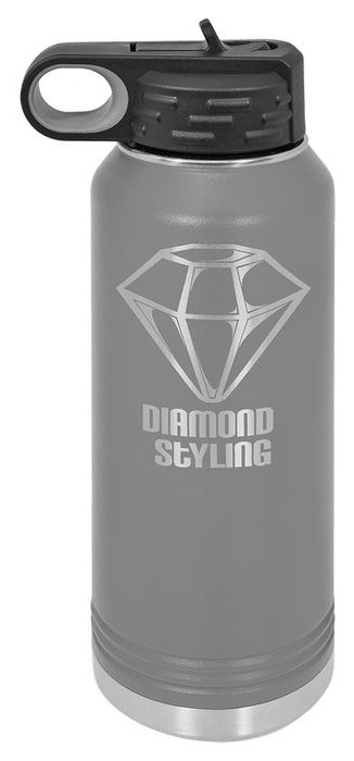 32 oz. Dark Gray Water Bottle — catalog reference 529