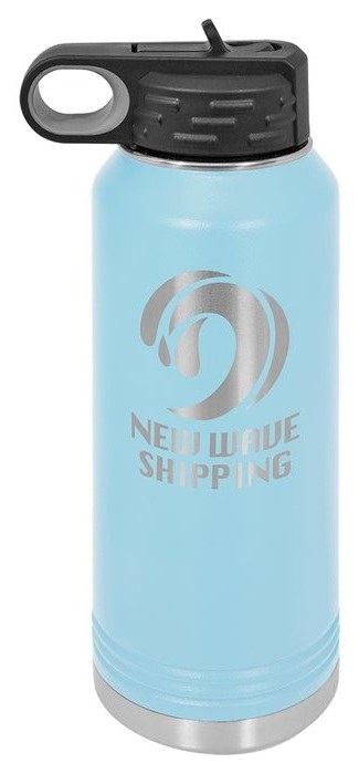 32 oz. Light Blue Water Bottle — catalog reference 526