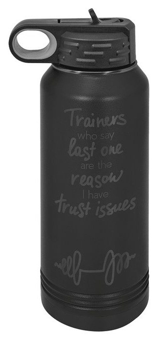 32 oz. Black/Ghost Black Water Bottle — catalog reference 566