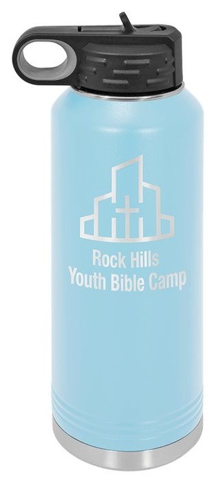 40 oz. Light Blue Water Bottle — catalog reference 544
