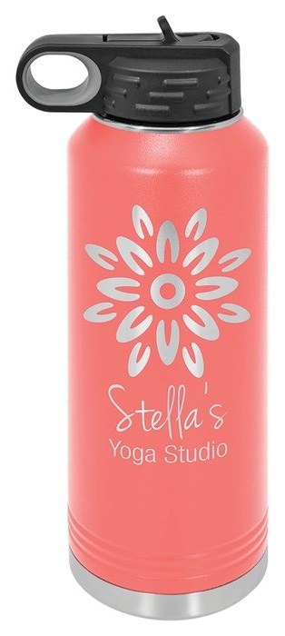 40 oz. Coral Water Bottle — catalog reference 554