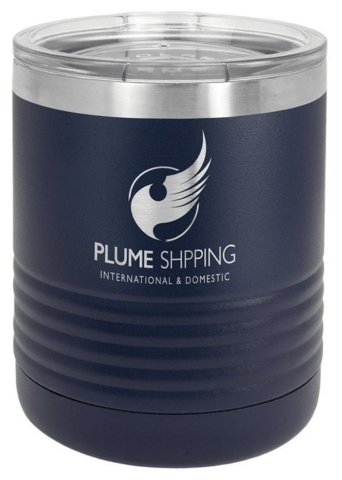 10 oz. Navy Blue Tumbler with Standard Lid — catalog reference 430