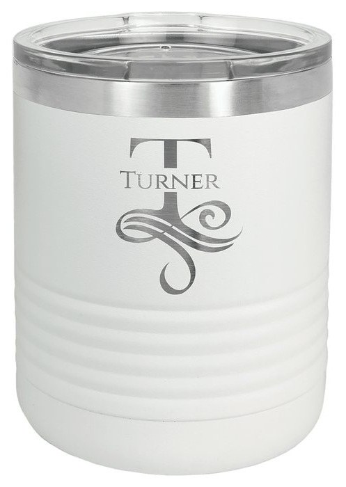 10 oz. White Tumbler with Standard Lid — catalog reference 431