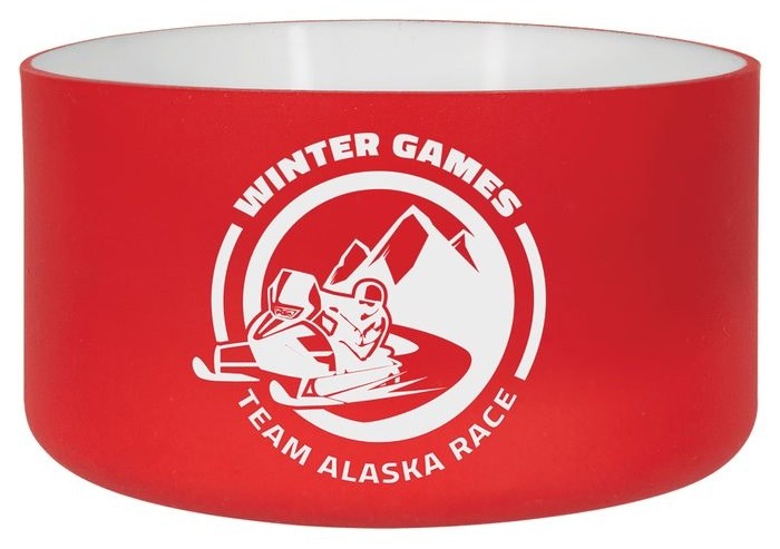 Red/White 40 oz. Water Bottle Boot — catalog reference 667