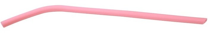 10" Pink Small Silicone Straw — catalog reference 640