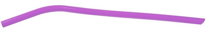 10" Purple Small Silicone Straw — catalog reference 641