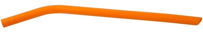 10" Orange Large Silicone Straw — catalog reference 647