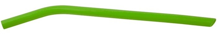 10" Green Large Silicone Straw — catalog reference 646
