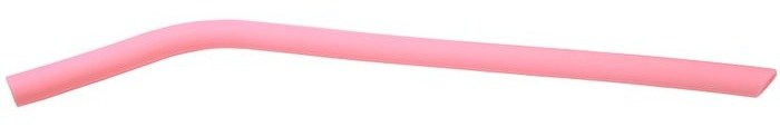 10" Pink Large Silicone Straw — catalog reference 648
