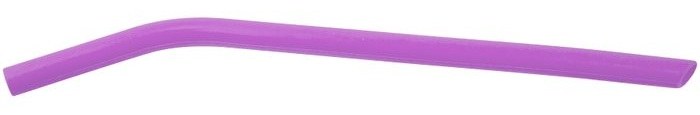 10" Purple Large Silicone Straw — catalog reference 649