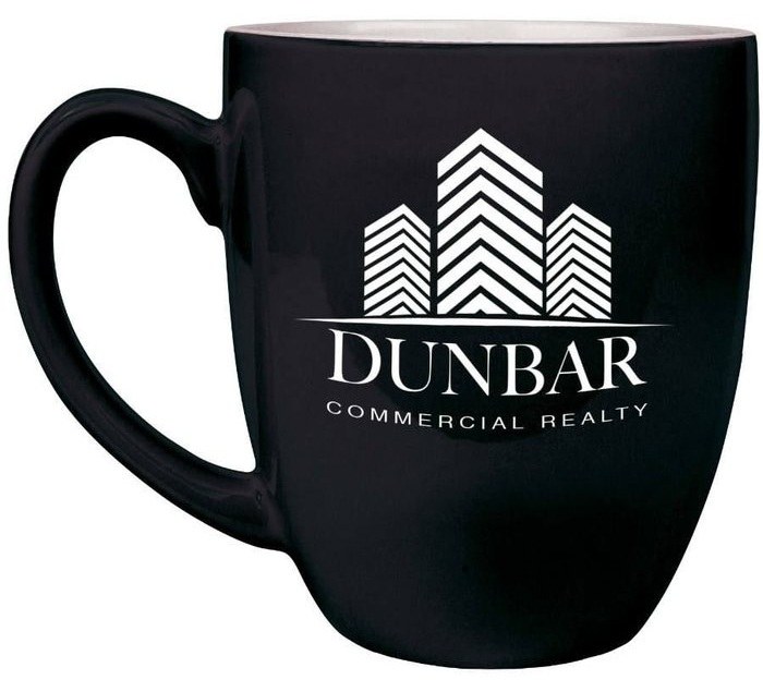 16 oz. Black Ceramic Bistro Mug — catalog reference 602