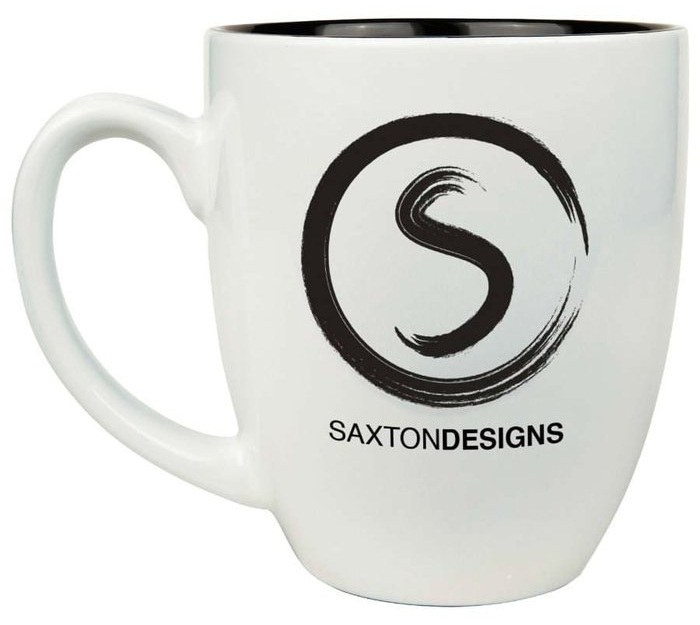 16 oz. White Ceramic Bistro Mug — catalog reference 606
