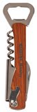 5.25 in. Wooden Bottle Opener & Wine Corkscrew — catalog reference 907