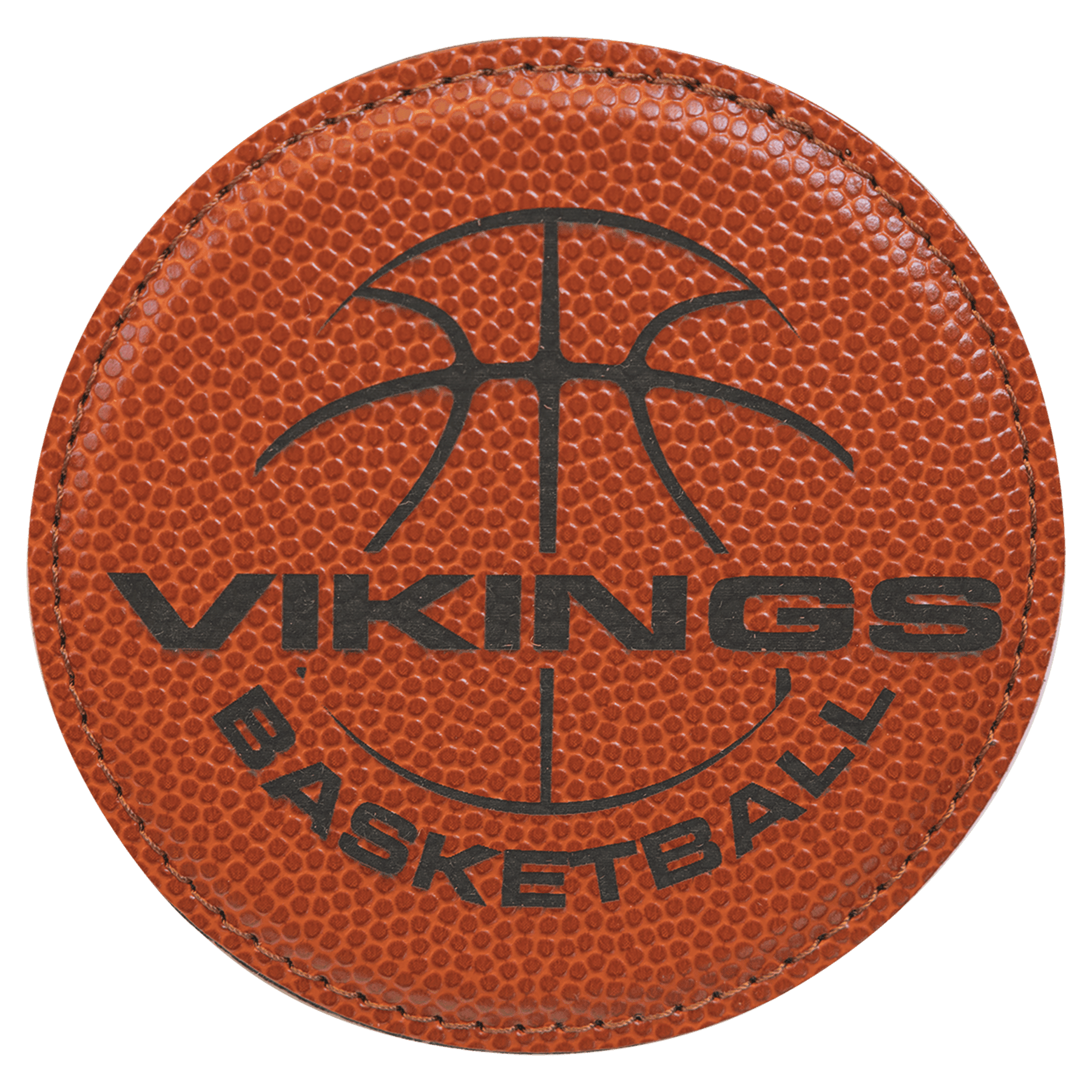 4 in. Round Basketball Coaster — catalog reference 1953