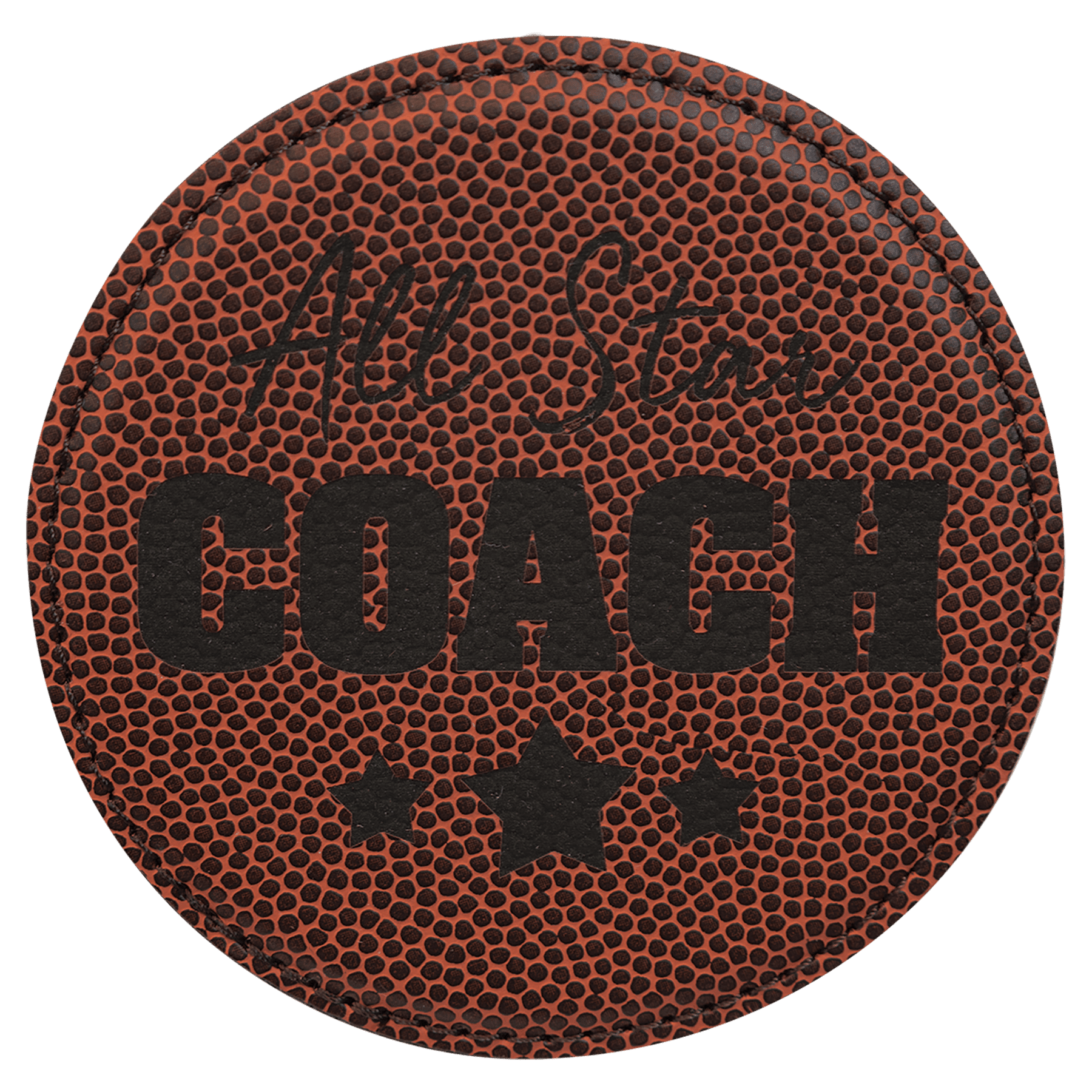 4 in. Round Football Coaster — catalog reference 1952