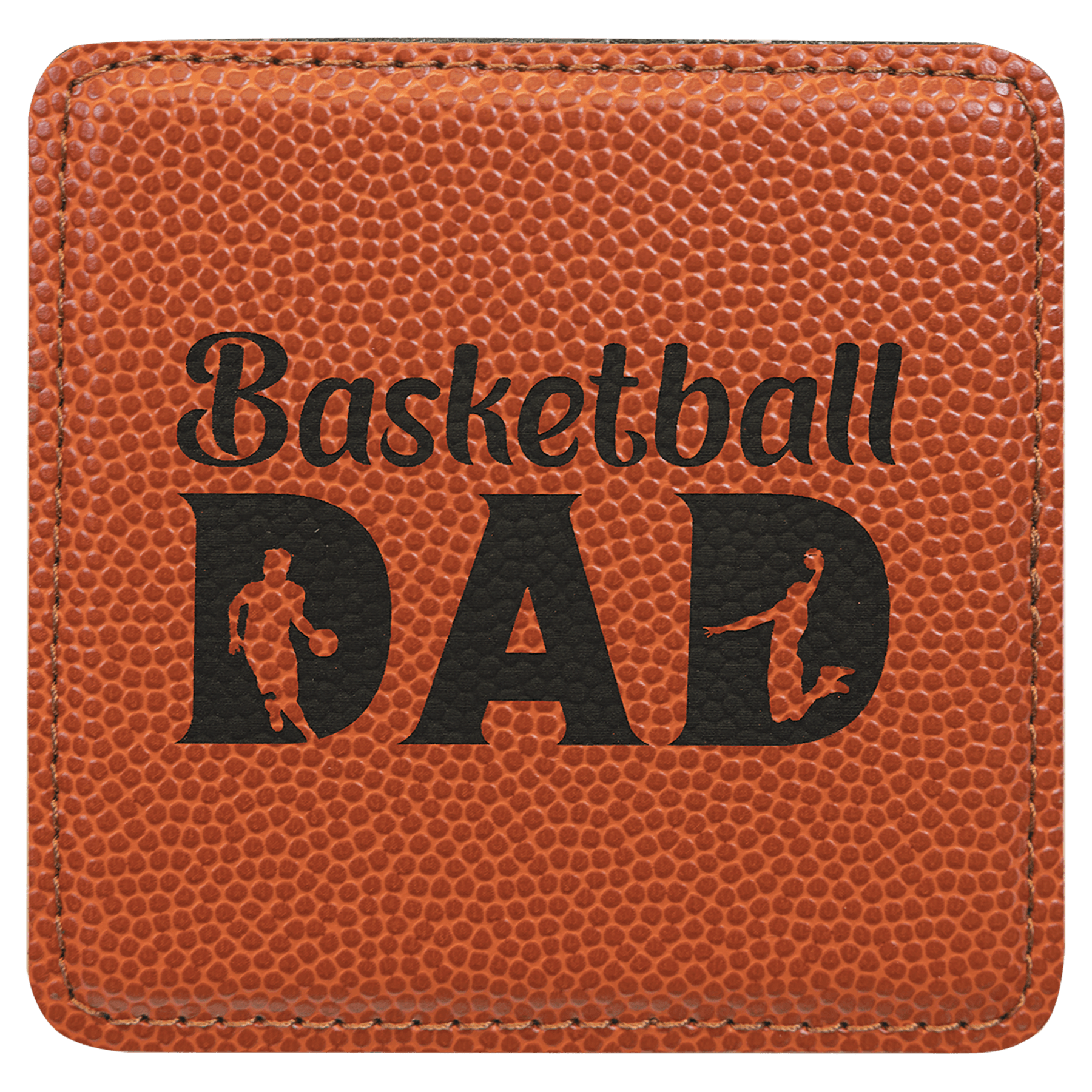 4 x 4 in. Square Basketball Coaster — catalog reference 1951