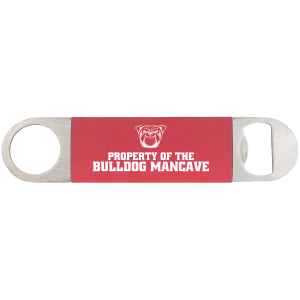 1.5 x 7 in. Bottle Opener with Silicone Grip red/white — catalog reference 890
