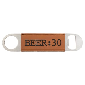 1 1/2 x 7 in. Rawhide Leatherette Bottle Openers — catalog reference 1855