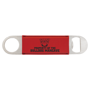 1 1/2 x 7 in. Red Leatherette Bottle Openers — catalog reference 1864