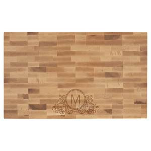 22 x 13 x 1 1/2 in. Maple Butcher Block Cutting Board — catalog reference 1639