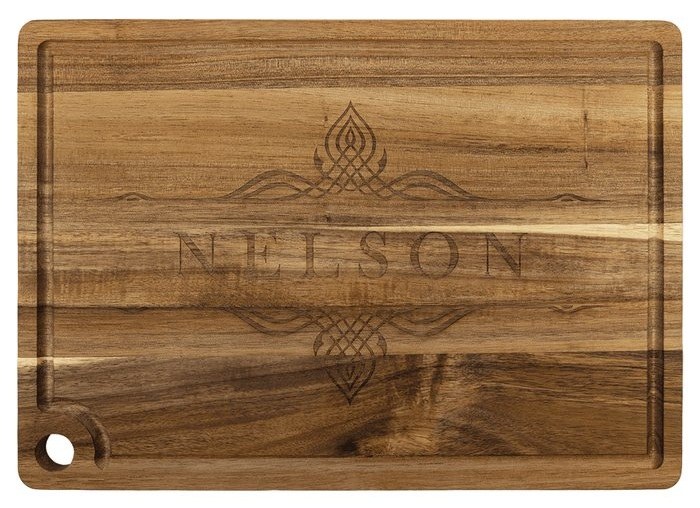 13.75 x 9.75 in. Acacia Cutting Board — catalog reference 1038