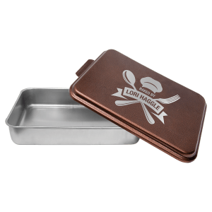 9 x 13 in. Copper Aluminum Cake Pans with Colored Lid — catalog reference 1802