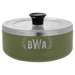 1 1/4 Quart Olive Green Serving Bowl with Lid — catalog reference 1806