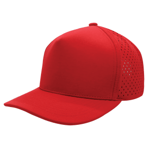 Red/Red 5-Panel Performance Hats — catalog reference 1611