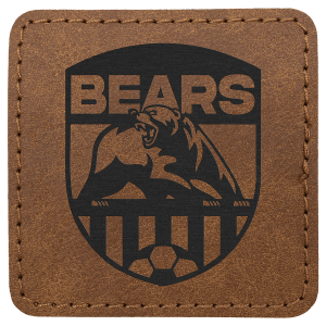 2 1/2" x 2 1/2" Dark Brown Premier Leatherette Patch with Premium Adhesive - Collection — catalog reference 179