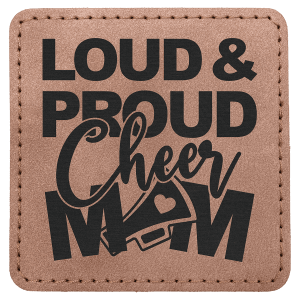 3" x 3" Blush Premier Leatherette Square Patch with Premium Adhesive - Collection — catalog reference 189