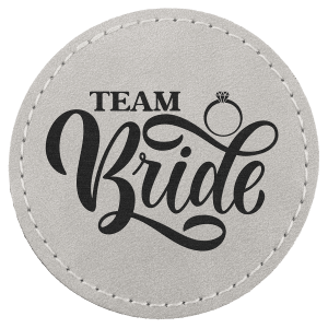 2 1/2" Light Gray Premier Leatherette Round Patch with Premium Adhesive - Collection — catalog reference 145