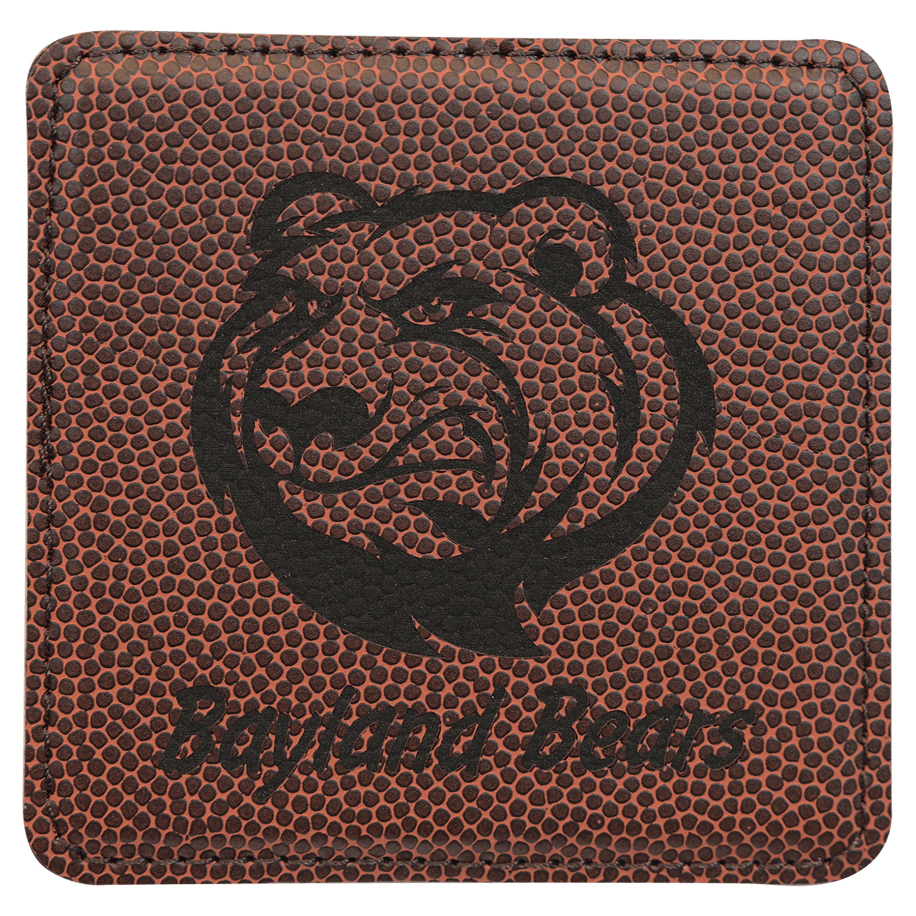 4 x 4 in. Square Football Coaster — catalog reference 1950