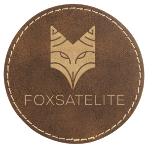 3" Round Rustic/Gold Leatherette Patch with Adhesive — catalog reference 1380