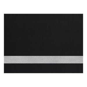 12 x 24 in. Black/Silver Leatherette Sheet - Premium Adhesive — catalog reference 2033