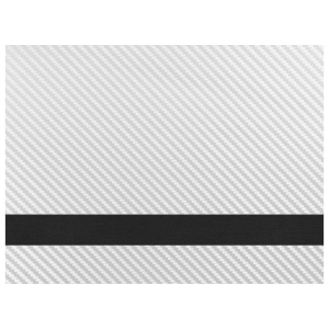 12 x 24 in. Silver Carbon Fiber/Black Leatherette Sheet - No Adhesive — catalog reference 1985