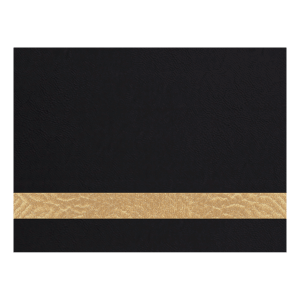12 x 24 in. Black/Gold Leatherette Sheet - Premium Adhesive — catalog reference 2067